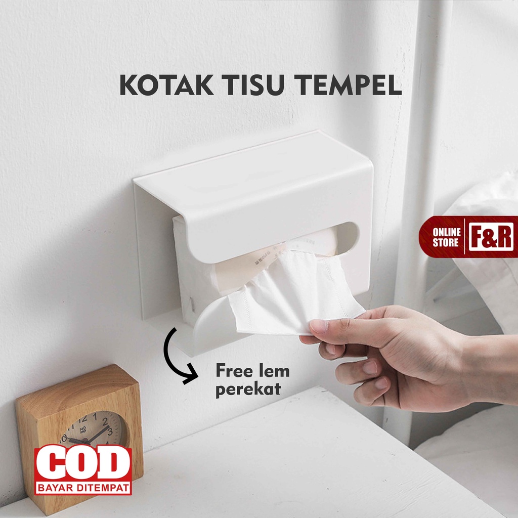 Jual Tempat Tisu Dapur Tempel Dinding Kotak Tissue Toilet Wadah Tissu