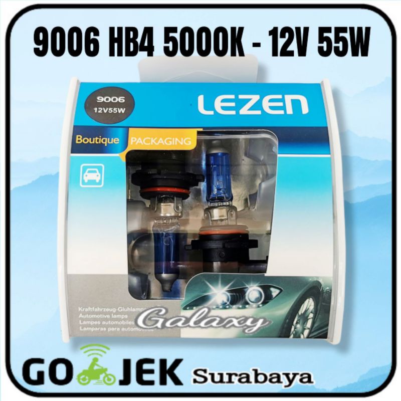 Jual LEZEN Halogen Bohlam Lampu Xenon Glass Blue 5000K H3 H4 H7 H11