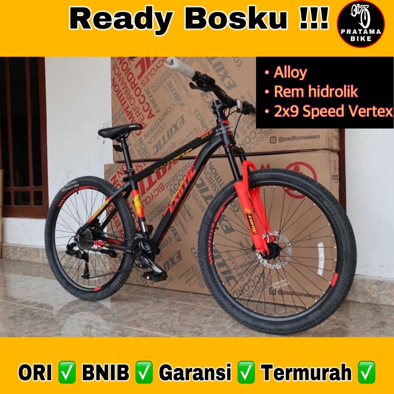 Jual Sepeda Gunung Mtb Exotic Et Ah Alloy Hidrolik Murah