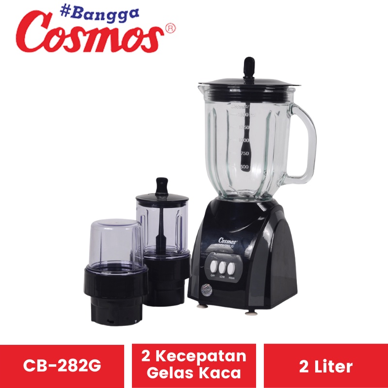 Jual Blender Cosmos CB 282G Gelas Kaca 2 Liter Pelumat Juicer CB282G