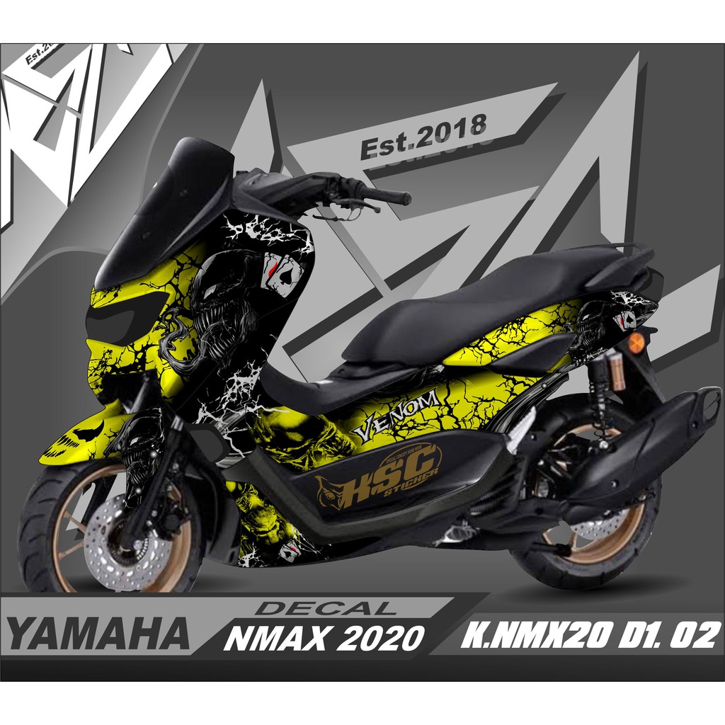 Jual Decal Stiker FullBody Motor Yamaha Nmax New 2020 2021 2022 2023