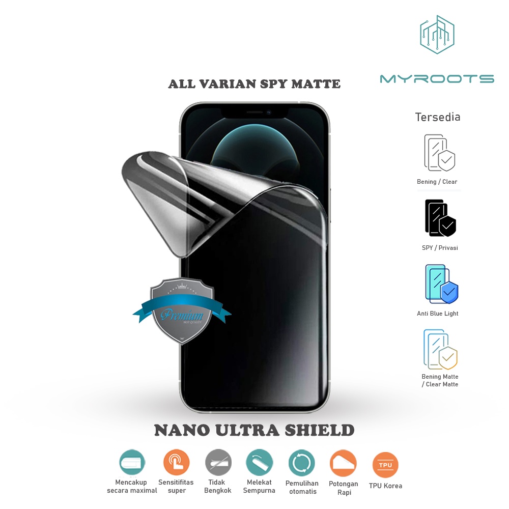 Jual Myroots Nano Ultra Shield Antigores Spy Privacy Matte All Varian