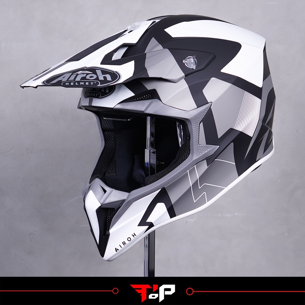 Jual Airoh Wraap Raze Black Matt Helm Full Face Motocross Helmet