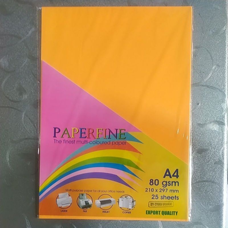 Jual Kertas Hvs Warna Paperfine Gram A Lembar Shopee Indonesia