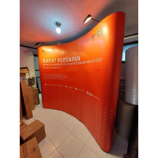 Jual Backwall Backdrop Seminar Gathering Partisi Modul X Lurus