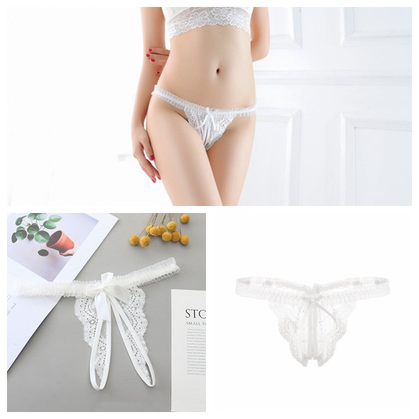 Jual G String Sexy Hot Low Waist Open Crotch Celana Dalam Lingerie