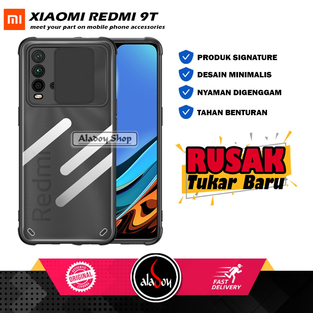 Jual Case XIAOMI REDMI 9T Hardcase Fusion Transparent Slide Protection