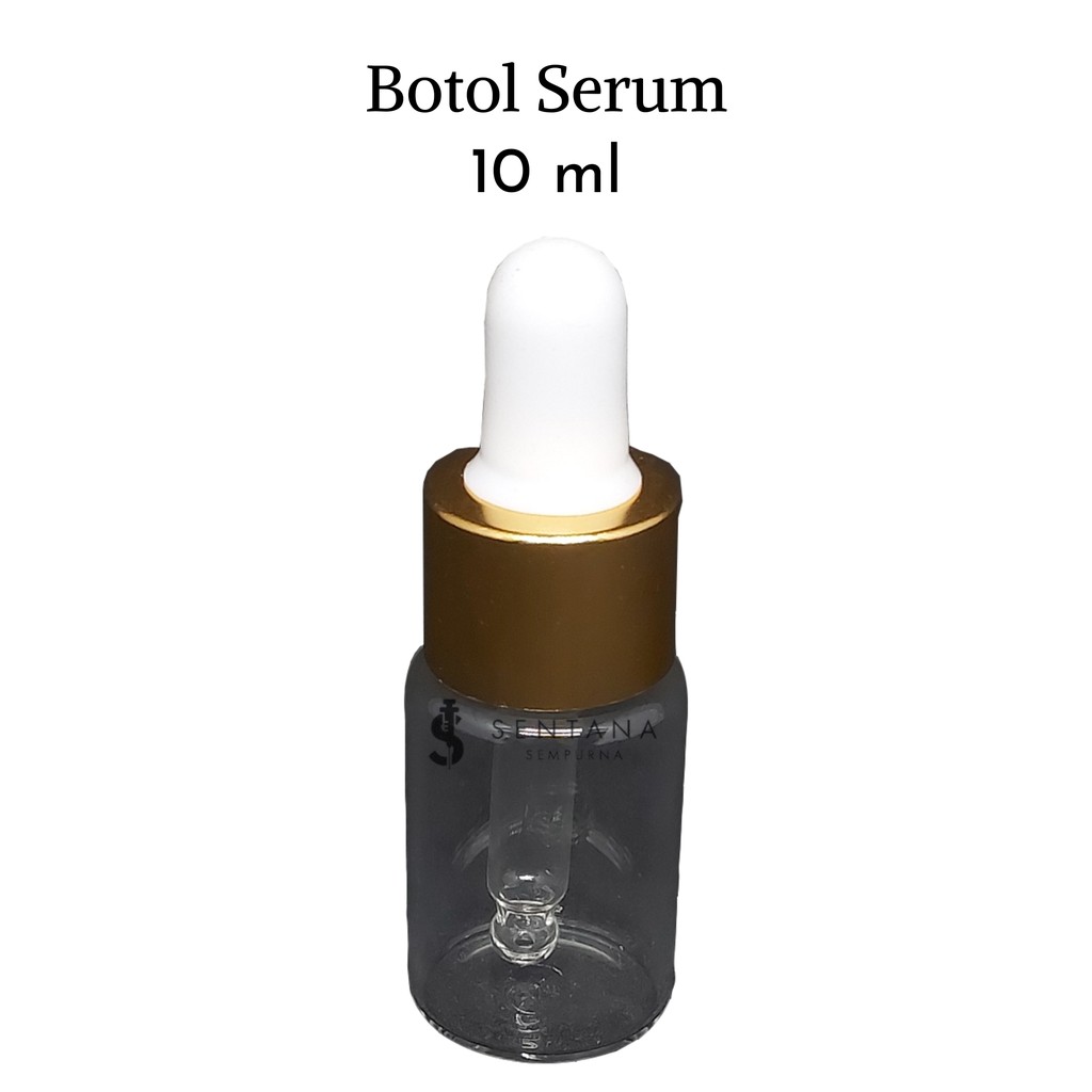 Jual Botol Serum Pipet Tetes Kaca Bening Tutup Ring Gold Ml Shopee