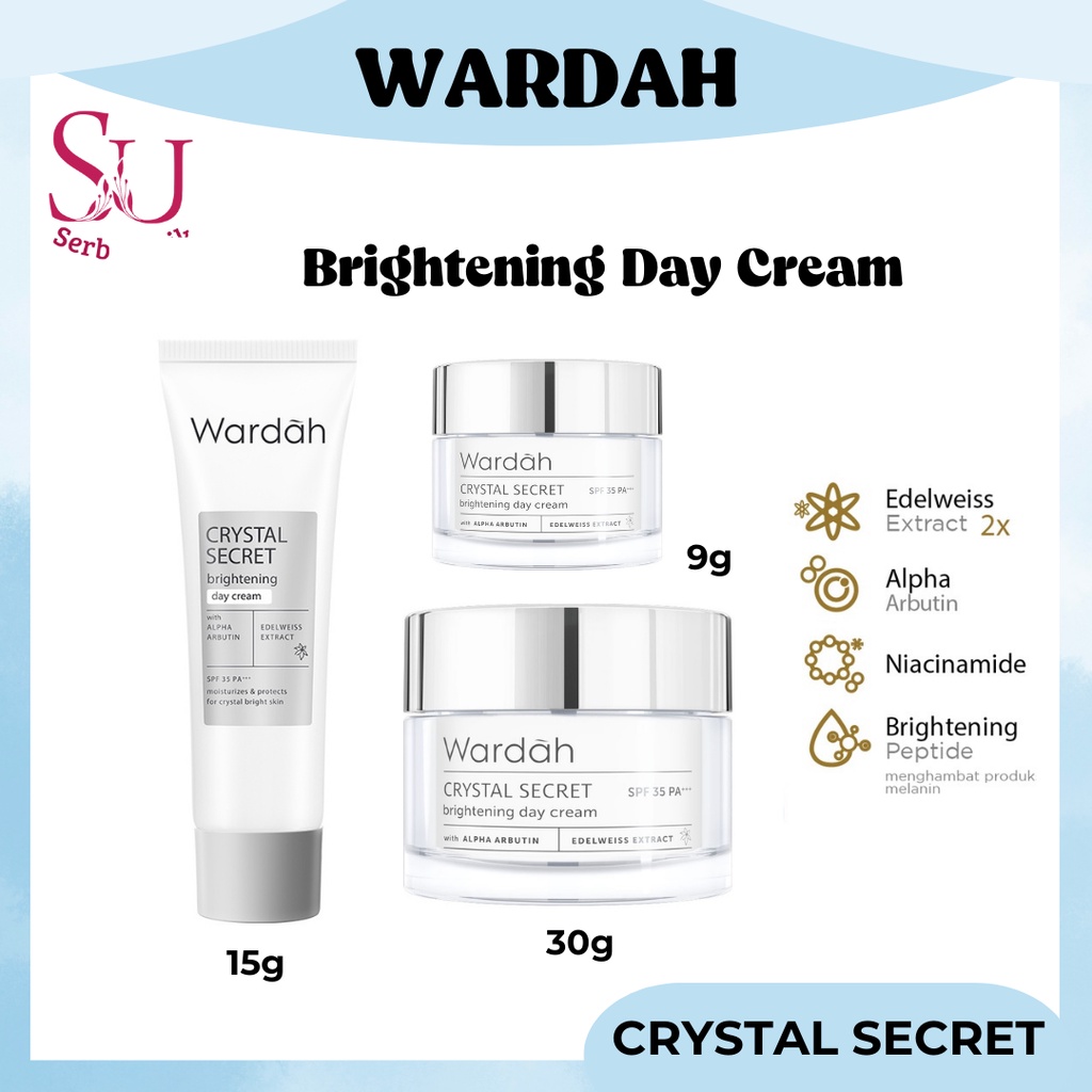 Jual Wardah Crystal Secret Brightening Day Cream SPF 35 PA 9ml