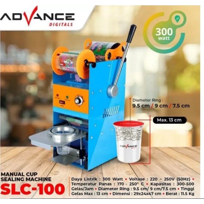 Jual Mesin Penyegel Gelas Plastik Advance Slc Segel Gelas Cup