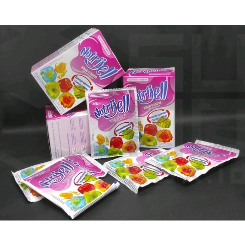 Jual Nutrijell Rasa Buah Jelly Powder Box Gr X Pcs Nutrijel