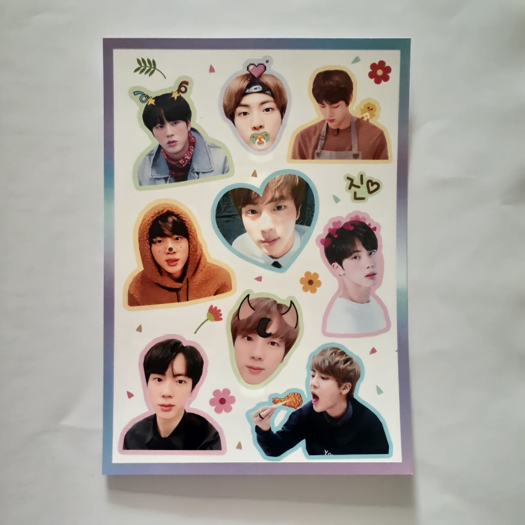 Jual Stiker KPop Stiker Bts Stiker Jin Stiker Kim Seok Jin Shopee