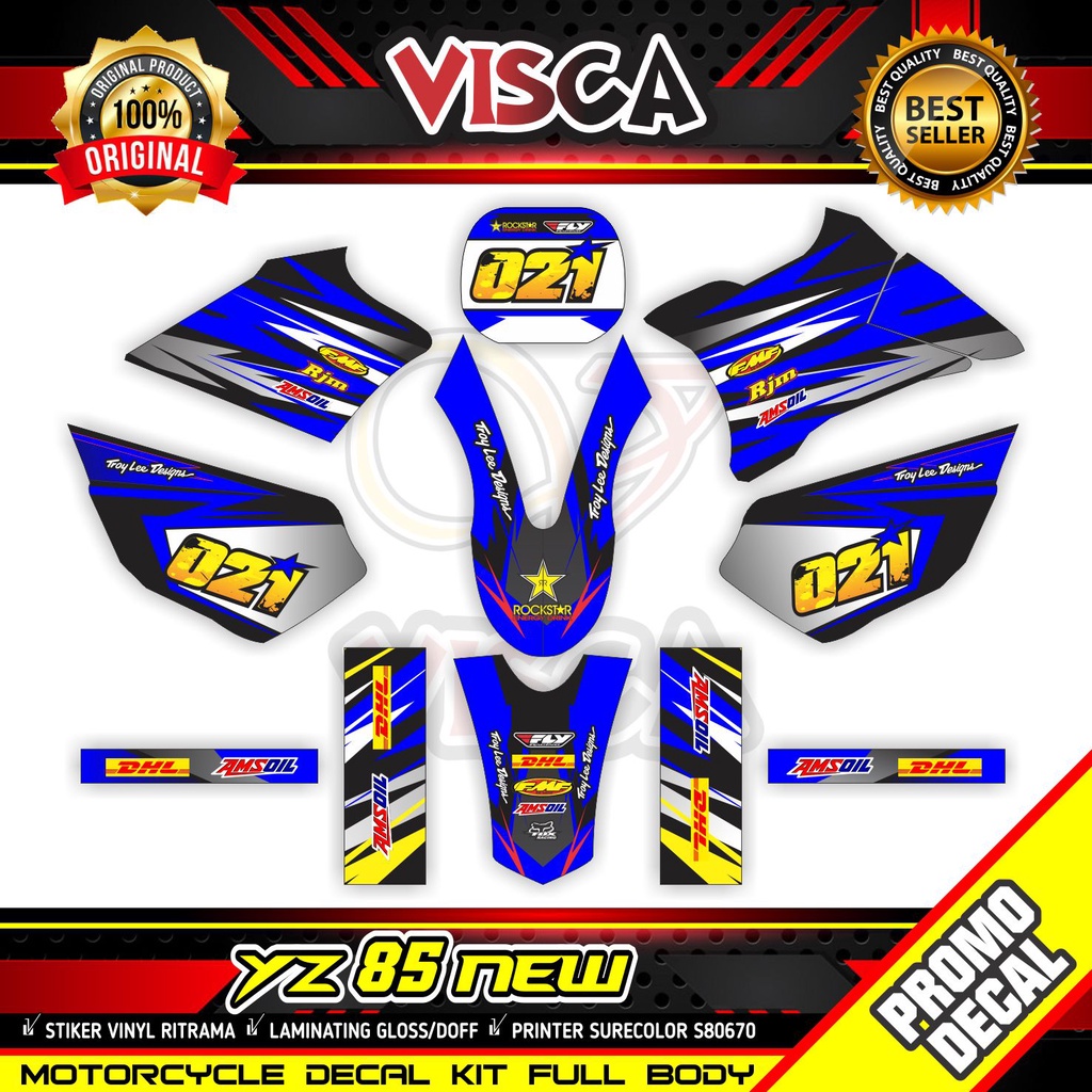 Jual Decal Yz New Variasi Full Body Dekal Yz New Variasi Full