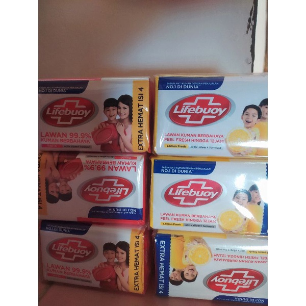 Jual Lifebuoy Sabun Mandi Batang Bar Soap Total 110g Isi 4 Pcs Shopee