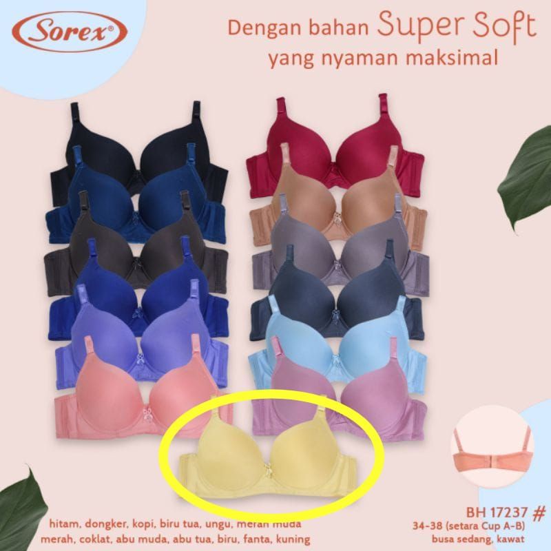 Jual Sorex Bra Kawat Bh Sorex Super Soft Kait Setara Cup A Bh