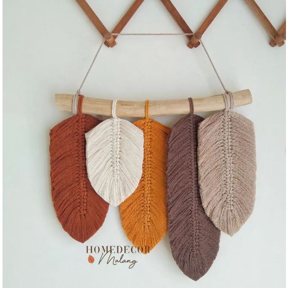 Jual Macrame Ana Leaf Daun Macrame Wall Hanging Dekorasi Dinding