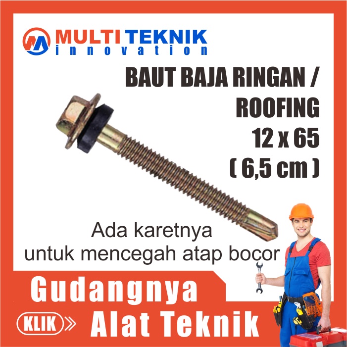 Jual Baut Sekrup Skrup Baja Ringan Roofing Baja Ringan X Ukuran