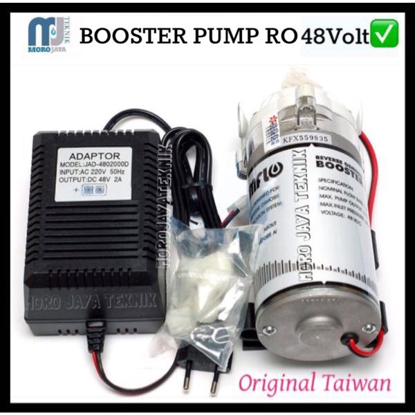 Jual Pompa RO Kemflo 48V Adaptor 2A Booster Pump Reverse Osmosis