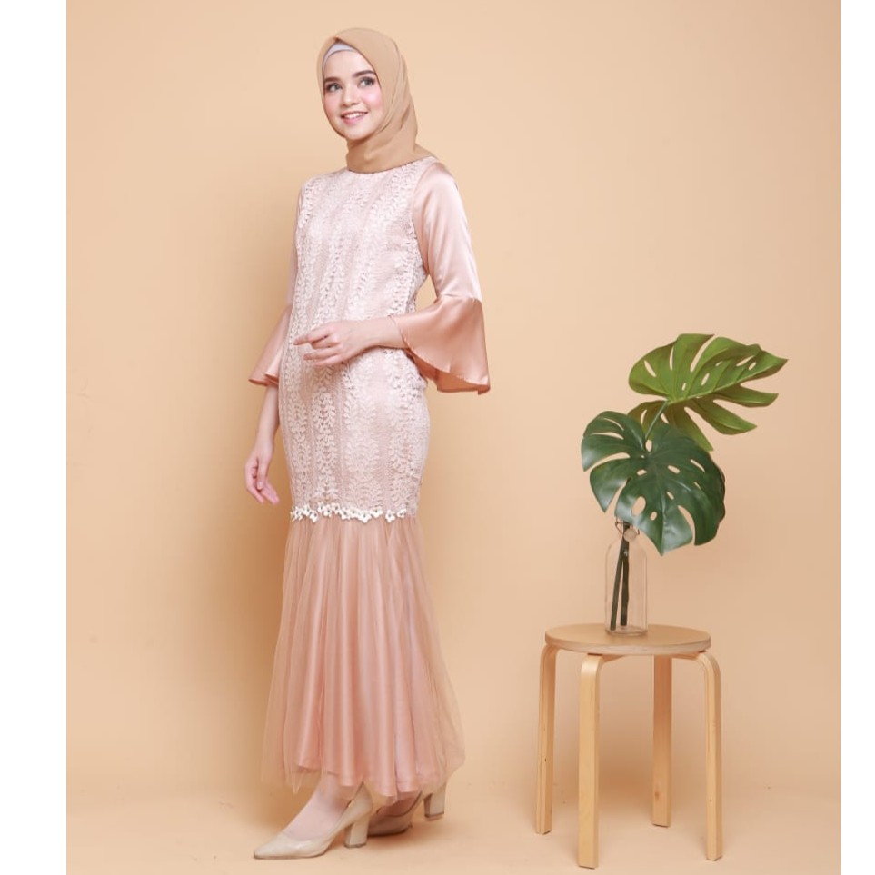 Jual JASMINE DRESS MERMAID MOCCA DRESS HIJAB DRESS DUYUNG DRESS