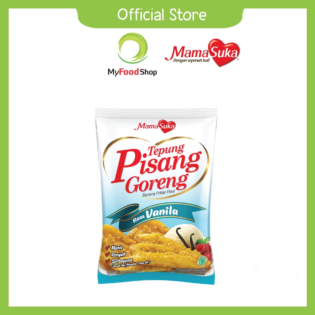 Jual MamaSuka Tepung Pisang Goreng Vanilla 70 Gr Shopee Indonesia