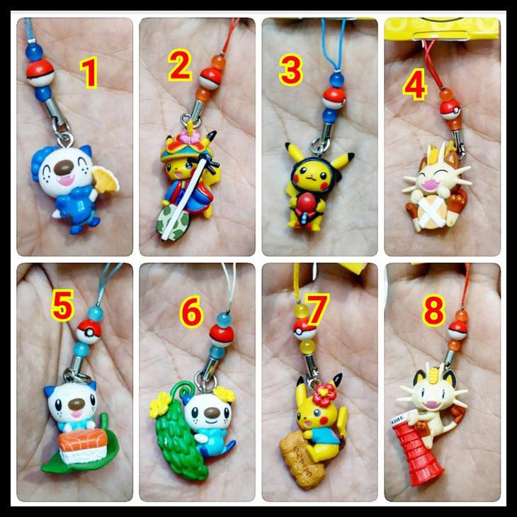 Jual Mainan Figure Pokemon Gantungan Kunci Hp Keychain Pokemon Pikachu