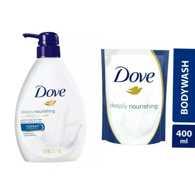 Jual Dove Body Wash Deeply Nourishing Sabun Mandi Refill 400ml Dove