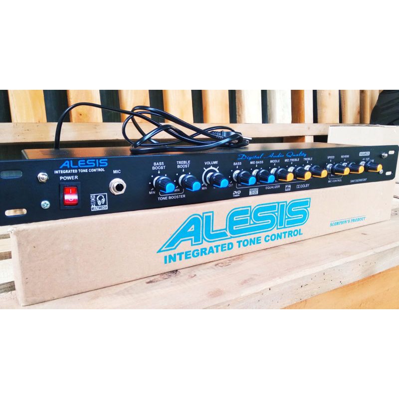 Jual Alesis Tone Control Equalizer Stereo Plus Echo Siap Pakai Shopee