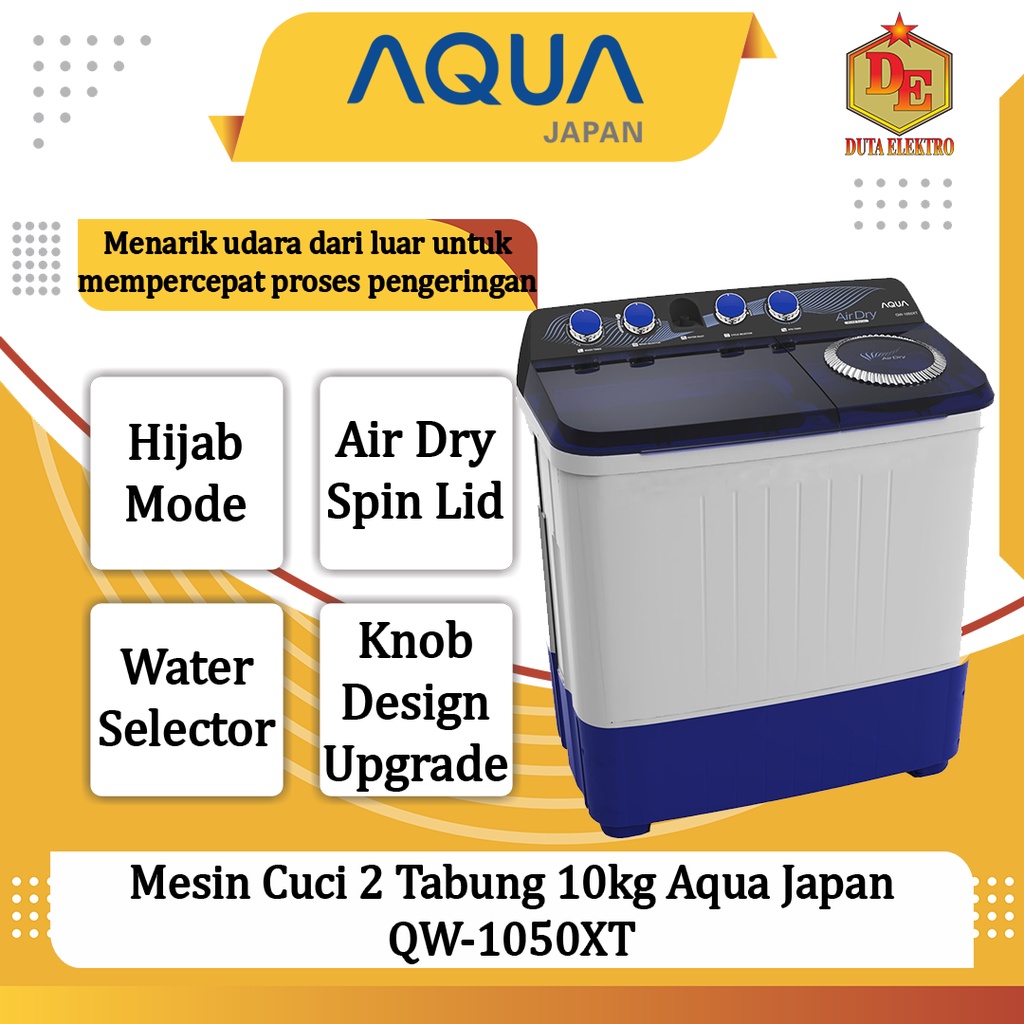 Jual Mesin Cuci Tabung Kg Aqua Japan Qw Xt Shopee Indonesia