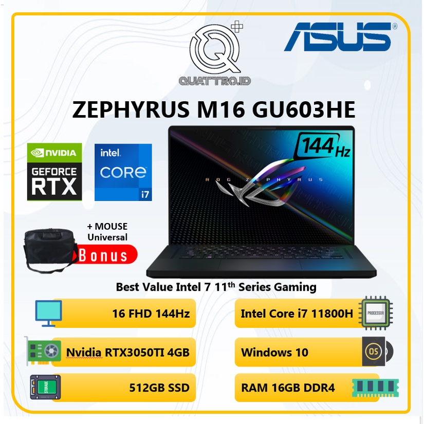 Jual Asus Rog Zephyrus M Gu He I Gb Ssd Rtx Ti Gb