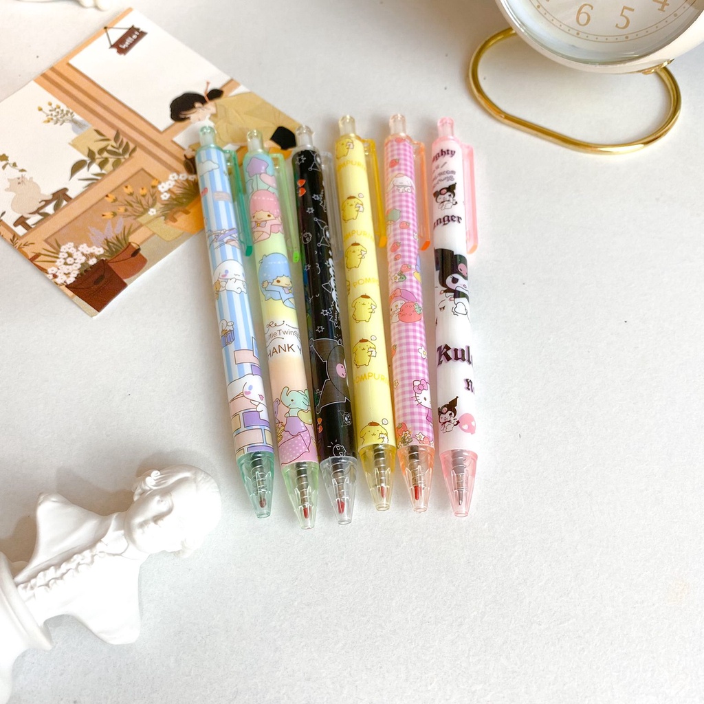 Jual Pen Cetek Sanrio V Pulpen Gel Tinta Hitam Bolpen Mekanik