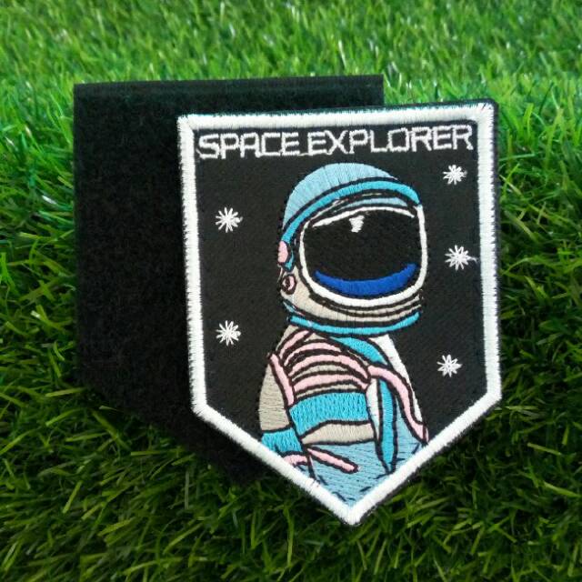 Jual Bordir Velcro SPACE EXPLORER Astronot Astronaut NASA Bet Emblem