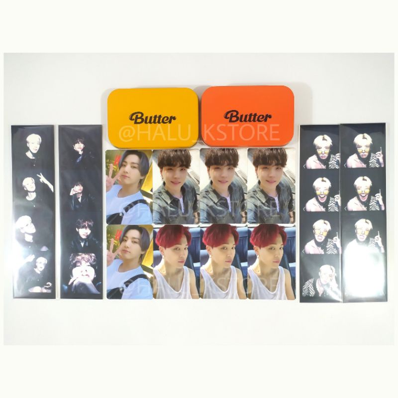 Jual Official Benefit Weverse Bts Butter Photostrip Photocard Tincase