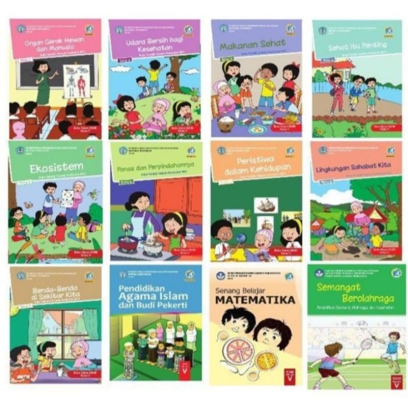 Jual Harga Satuan Buku Siswa Tematik K13 Dikbud Kelas V Tema 1 2 3 4 5