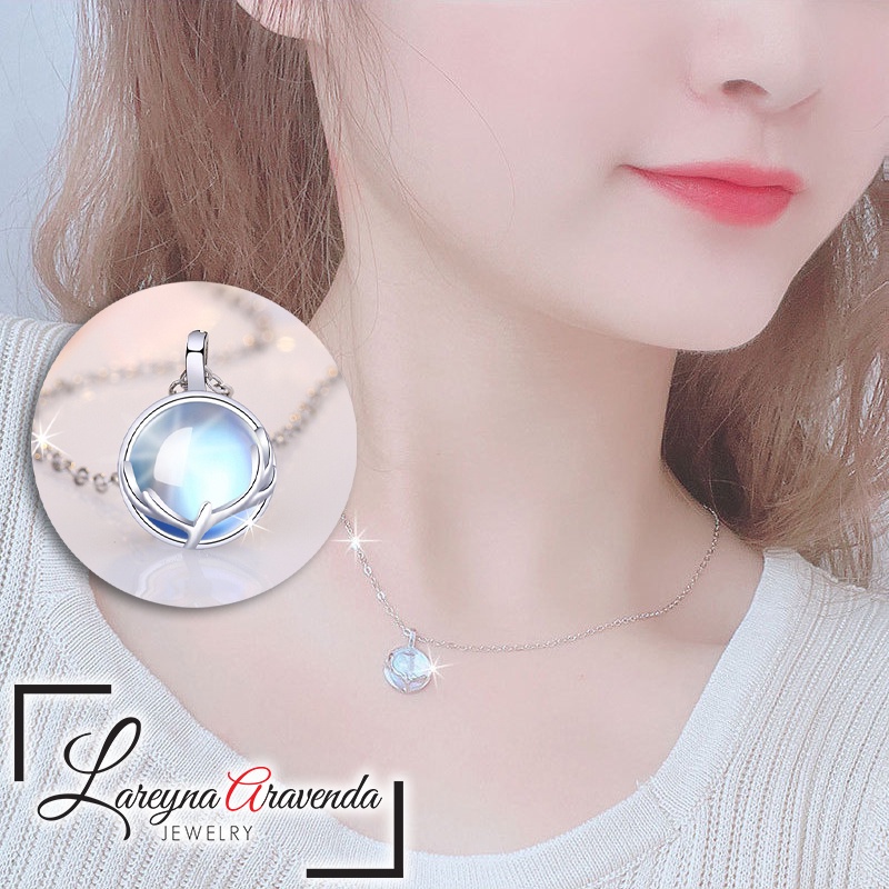 Jual Lareyna Aravenda Kalung Titanium Liontin Wanita Model Multiblue