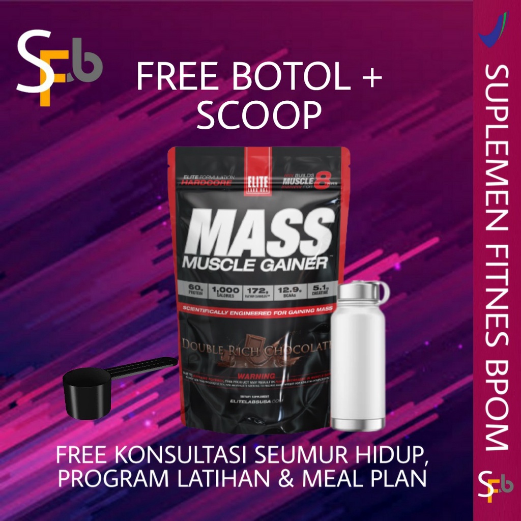 Jual Elite Labs Mass Muscle Gainer Lbs Muscle Mass Gainer Lbs