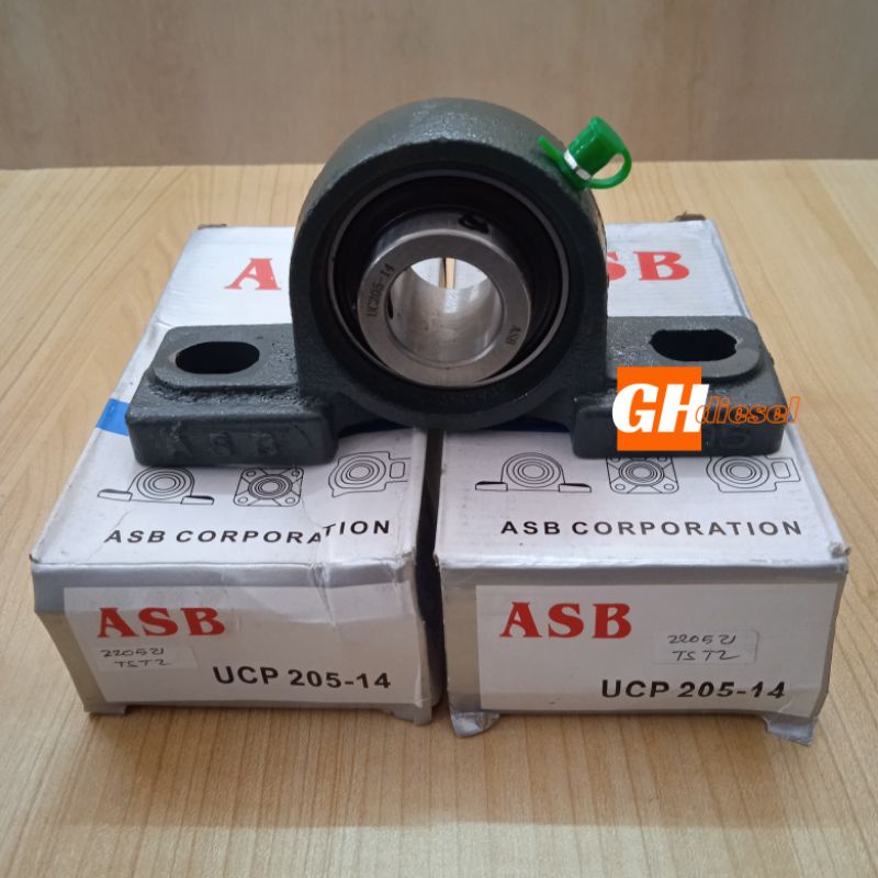 Jual Pillow Block Bearing Klaker UCP 205 14 As 22 Mm Merek ASB