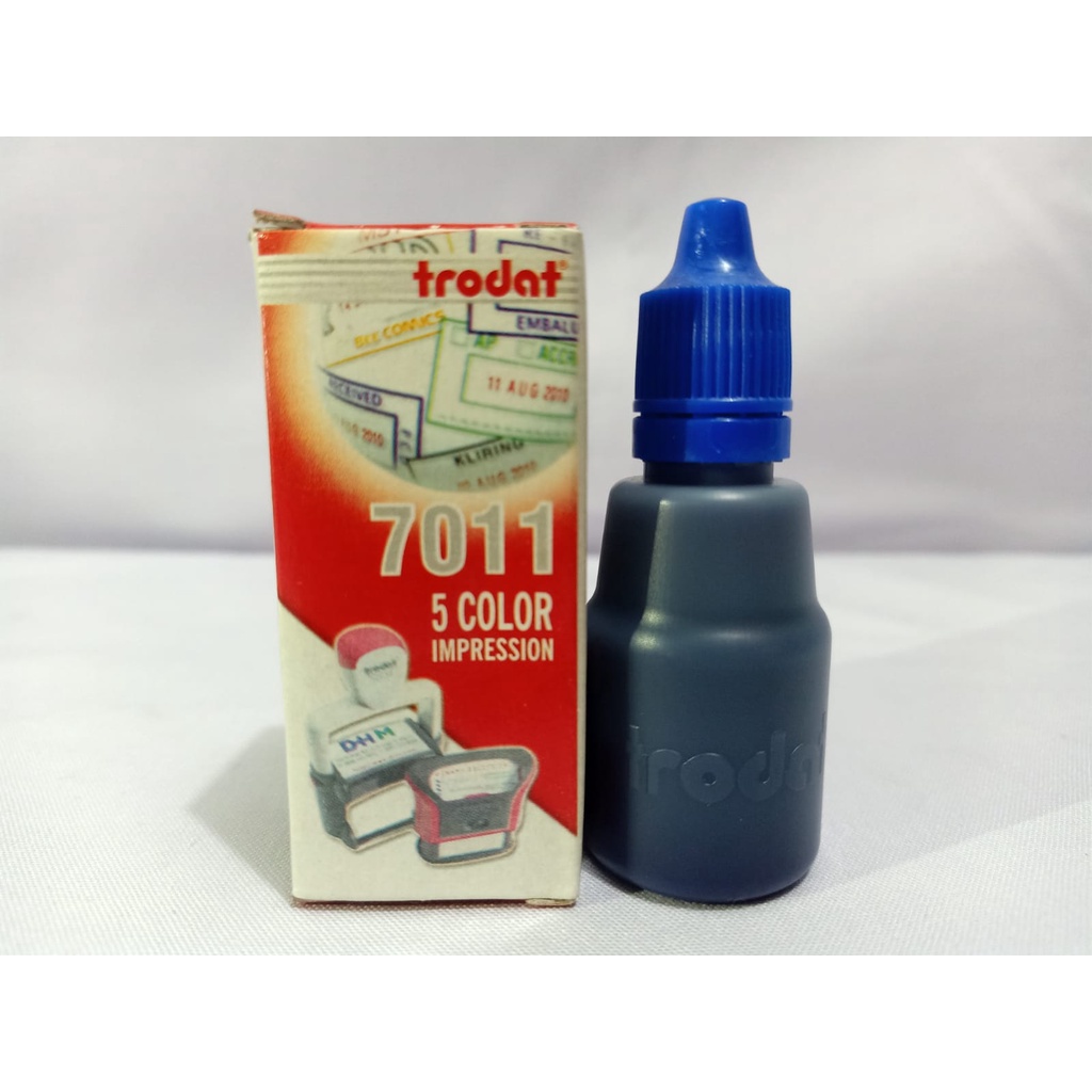 Jual Tinta Stempel Trodat 7011 Warna Biru Shopee Indonesia