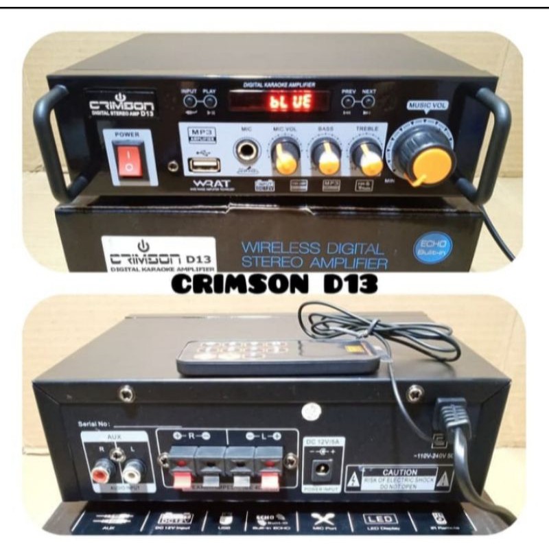 Jual Ampli Mini Crimson D Digital Stereo Amplifier Shopee Indonesia