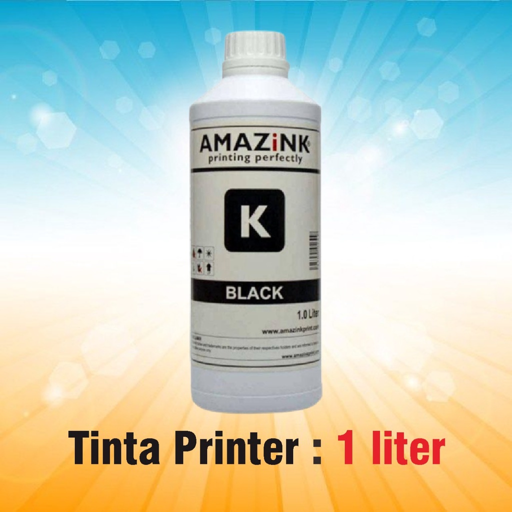 Jual Tinta Isi Ulang Liter Untuk Printer Hp Warna Black Hitam Tinta