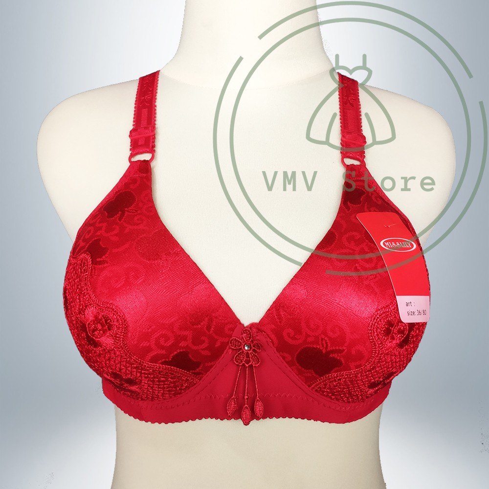 Jual Bra Tanpa Kawat Misslily 8876 Cup B Kait 3 Embossed Glossy Bh