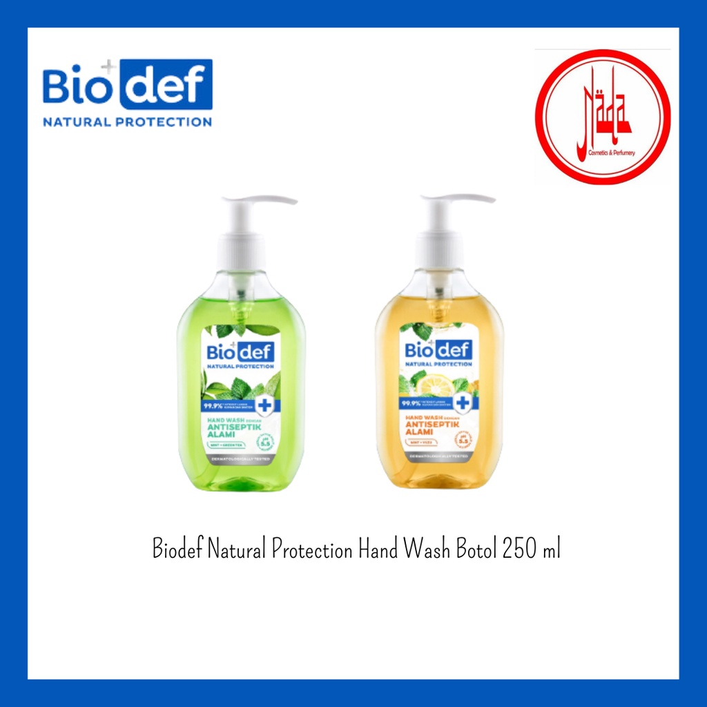 Jual Biodef Natural Protection Hand Wash Botol 250 Ml Shopee Indonesia