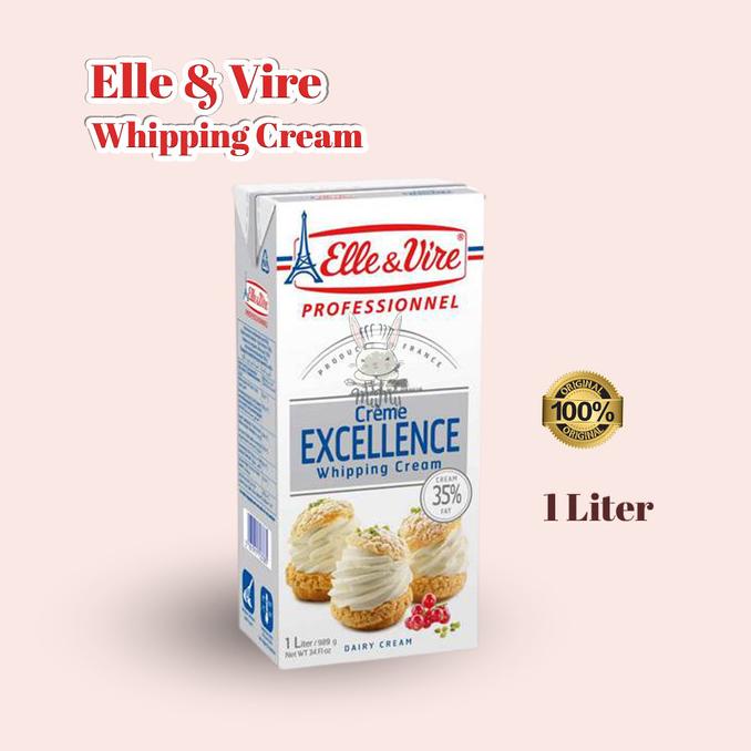 Jual Bisa Cod Elle Et Vire Whipping Cream Liter Shopee Indonesia