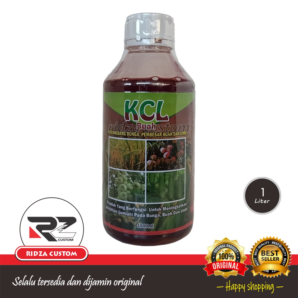 Jual KCL Buah Pupuk Kalium 1 Liter ZPT Pemicu Bunga Pembesar Buah Dan