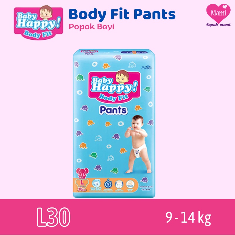 Jual Baby Happy Body Fit Pants L Popok Celana Sekali Pakai Diapers