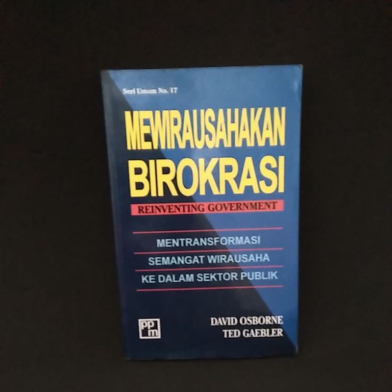 Jual Buku Mewirausahakan Birokrasi David Osborne Shopee Indonesia