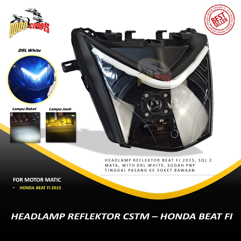 Jual Lampu Headlamp Reflektor Model Cstm Lampu Reflektor Motor Cstm