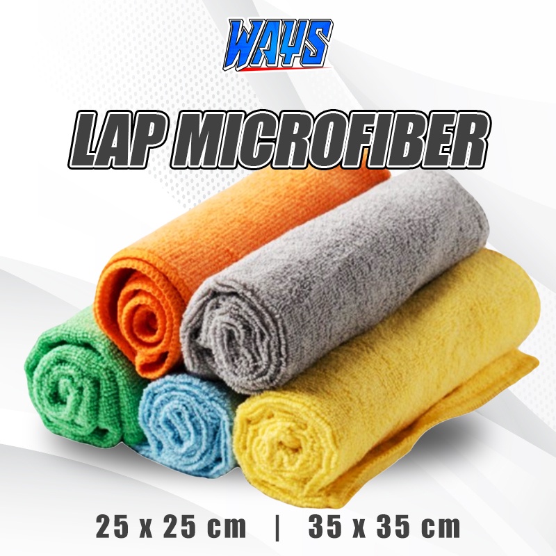 Jual WAYS Kain Lap Microfiber Detailing Lap Cuci Halus Cleaner Wax