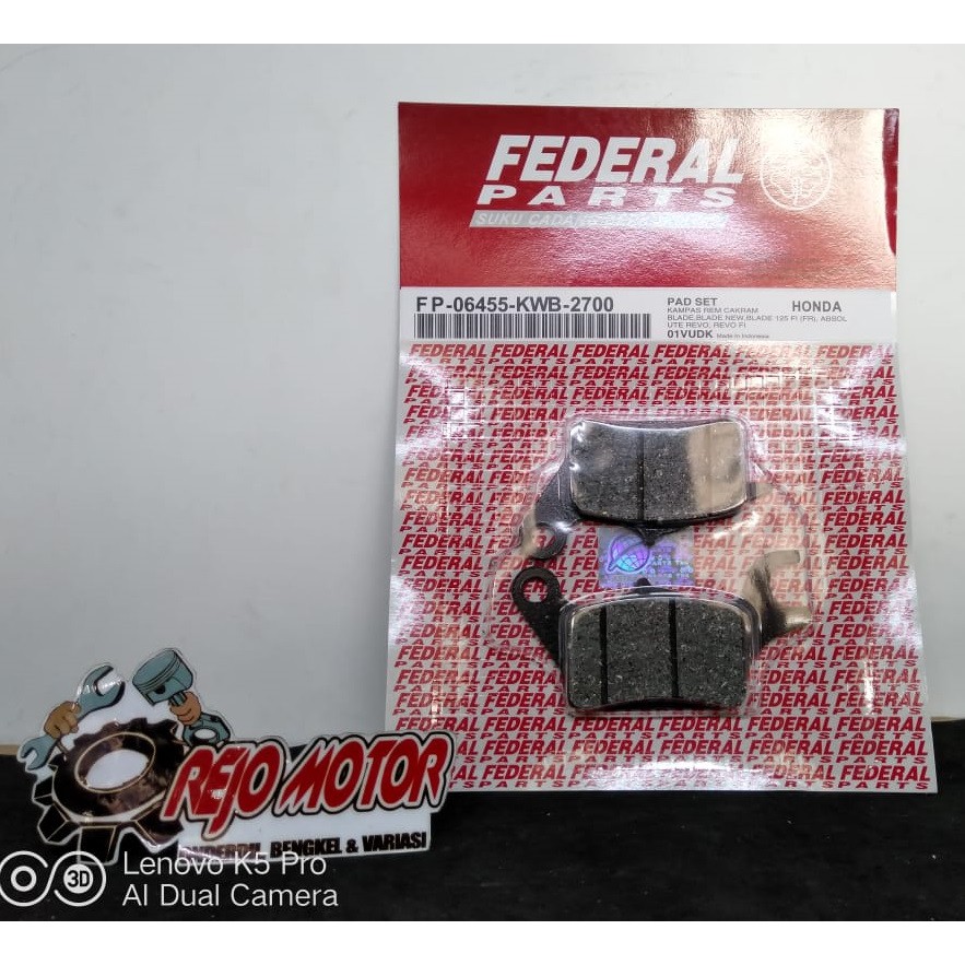 Jual Dispad Atau Kampas Rem KWB Blade Revo Absolute Original Federal