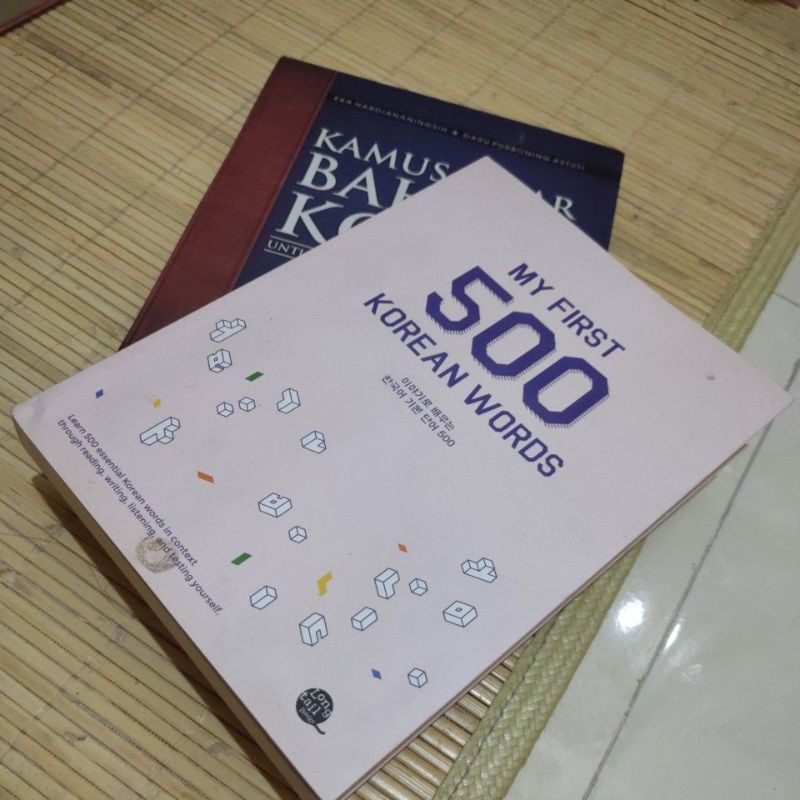 Jual ORIGINAL Buku My First 500 Korean Words Kamus Bahasa Korea