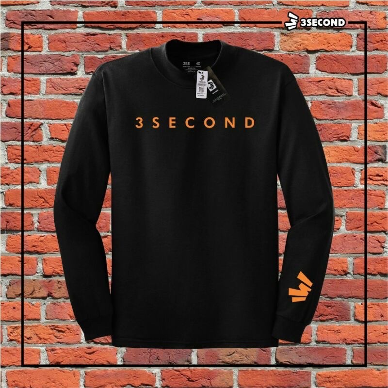 Jual Threesecond Kaos Lengan Panjang Pria Terbaik Dikelasnya Second T